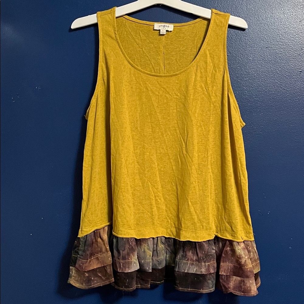 Umgee Ruffled Tank Top